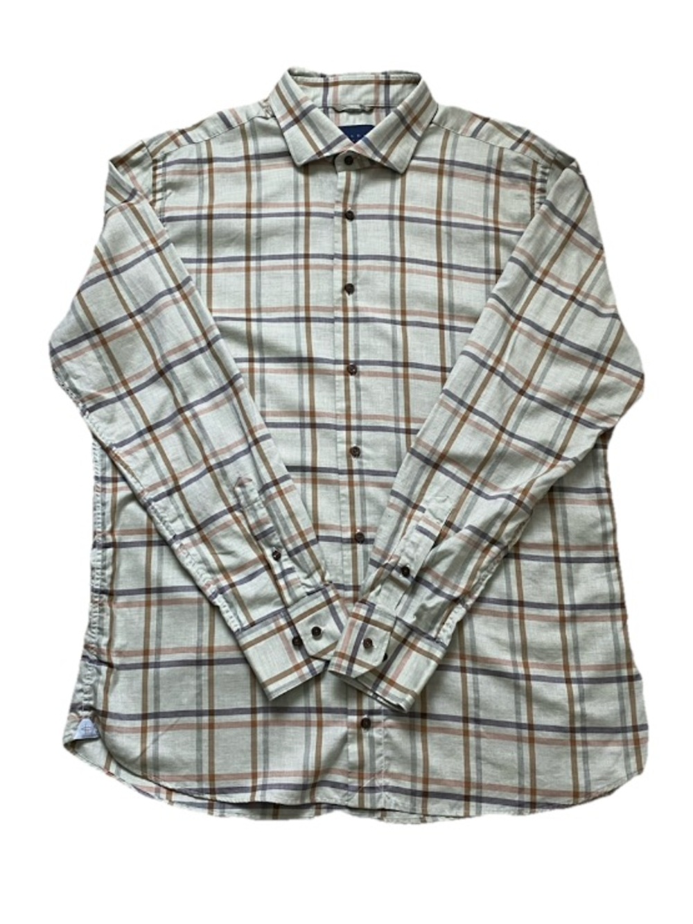 CALDER CARMEL | 100% Cotton Button Down Plaid Shirt Size XL